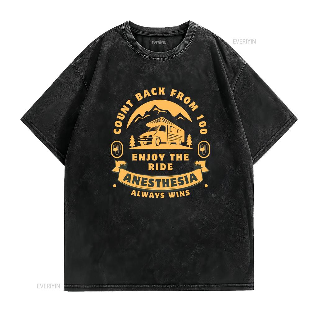Count Back From 100 Anesthesia T Shirt Anesthesiologist week gift CRNA Nurse Doctor s Always Wins vintage Washed