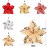 Unique Artificial Christmas Flowers Shiny Xmas Tree Accessories  Home Decor