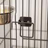 Bird Cage with Rolling Stand, Removable Tray & Feeders for Canaries Parakeets, 50x58x137-145 Cm, Black