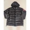 2025 Winter Oversized Puffer Jacket Unisex Badge Detail Warm Hooded Coat Men Women