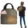 Oxidized Copper Insulated Lunch Bag for Women Children Portable Food Boxes Thermal Lunch Box Tote