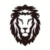 Geometrische Löwen Metall Wandkunst Schwarzes Löwenkopf Design Gotisches Metall Wandschild Stilvolle Büro- & Wildtier-Dekoration Einzigartige Wandkunst
