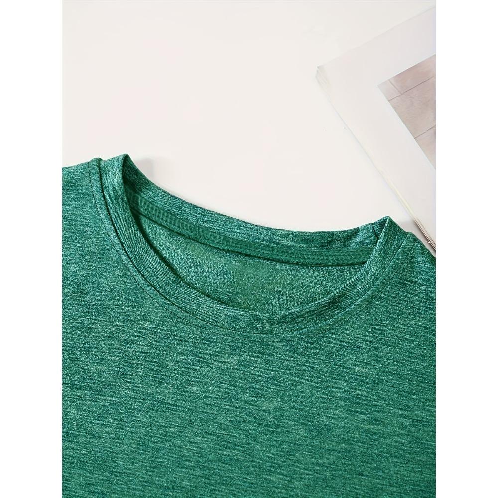Fashionable crew-neck women's long-sleeve T-shirt, casual style, perfect for autumn commuting and daily wear