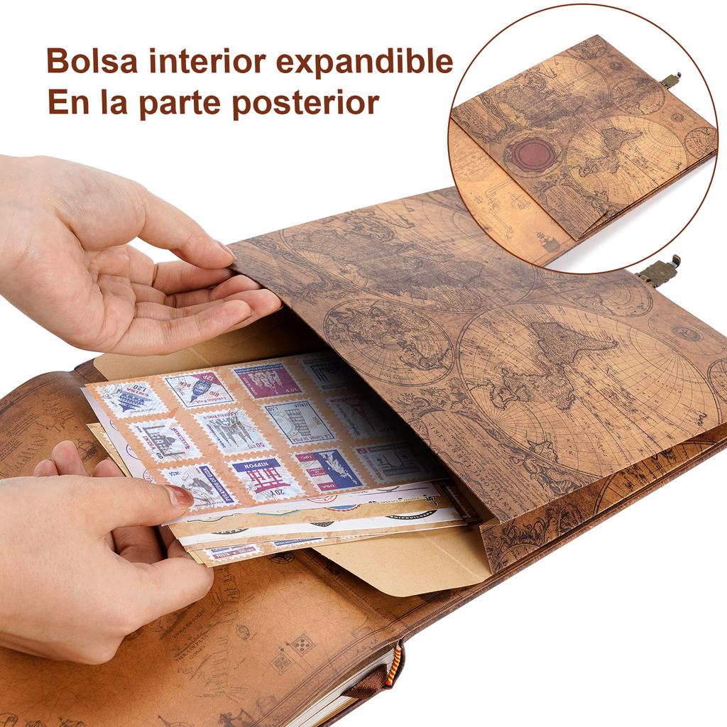 180 Page DIY Travel Photo Album Scrapbook  Our Adventure Book Leather Retro Creative  Photo Album Birthday  Christmas Gifts