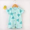 2026 Newborn Short Sleeve Jumpsuit Romper - Thin Style Bodysuit Pajamas
