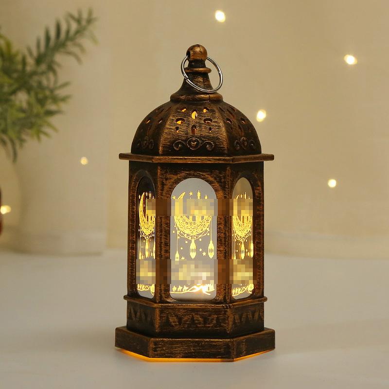 Muslim Ramadan Lantern Decor Eid Mubarak Led Festival Night Light Eid Al Adha Gift Ornament Eid Decoration For Home Party Supply