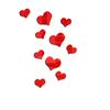 10pcs Love Hearts Mirror Wall Sticker Durable DIY Simple Wall Stickers Decal Removable Paster for Living Room Art Home Decor