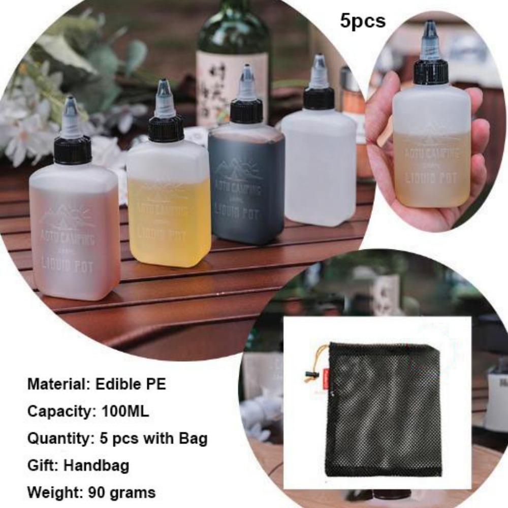 100ML Seasoning Bottles 13*5.2*2.5cm Camping Packaging Cans Barbecue Supplies