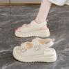 Fashion 2025 Summer Wedge Sandals for Women New Fashion Anti-Slip Beach Shoes for Women Lightweight Casual Thick-Soled Plus Size Sand Fo