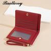 Baellerry Women Fashion Short Wallets Casual Card Holder for Ladies Classic Zipper Coin Purse Bi-fold Wallet GZW