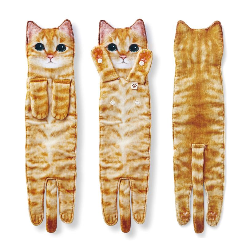 Funny Cat Hand Towels for Kitchen Bathroom - Cute Decoration Hanging Towels Super Absorbent Soft - Housewarming Birthday Mothers Day Gifts