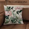 2D Floral 3D Embossed Pattern Pillow Covers Pattern Cushion Cover Suitable For Sofa Bedroom Car Pillow Cover