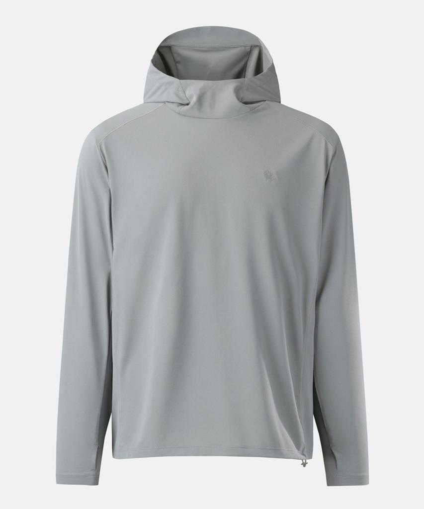 Koolongseupocheu Men'S Uv Hooded Long Sleeve T-Shirt Jwtbm26261Gry