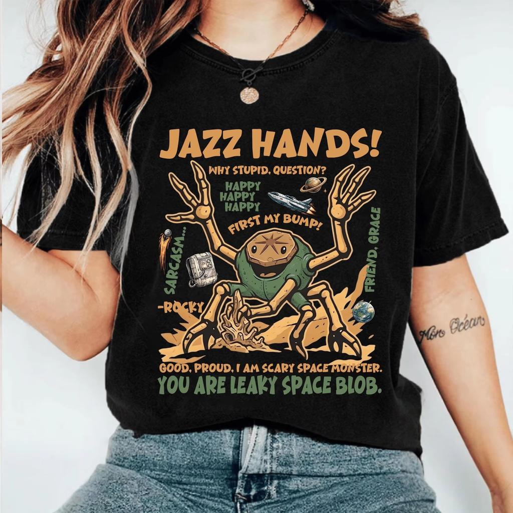 2026 Project Hail Mary Ryland Grace Rocky Graphic 100Cotton Unisex Shirt Summer New Fashion Unisex Oversized Tshirt Fan Gift