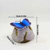 Simulation Stone Solar Butterfly Stone Lamp LED Light Imitation Stone Shape Outdoor Garden Landscape Light Butterfly