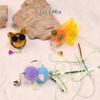3pcs Tassel Goldfish Bee Replace Cat Teasing Stick Insect Cat Toy Interactive Pet Toys For Kitten