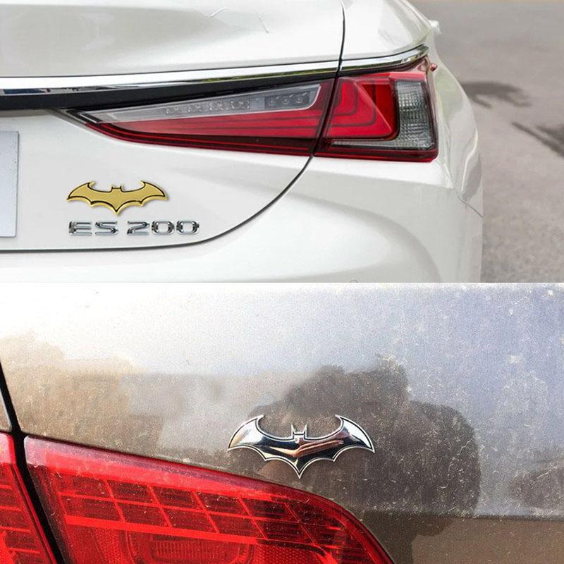 3D Premium Bat Shape for Motorcycle Automobiles Logo Car Fender Trunk Rear Bonnet Decal Emblem Badge Sticker