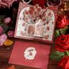 Romantic Pop Up Love 3D Greeting Card with Envelope Rose Greeting Card Flower Blessing Card Valentine's Day