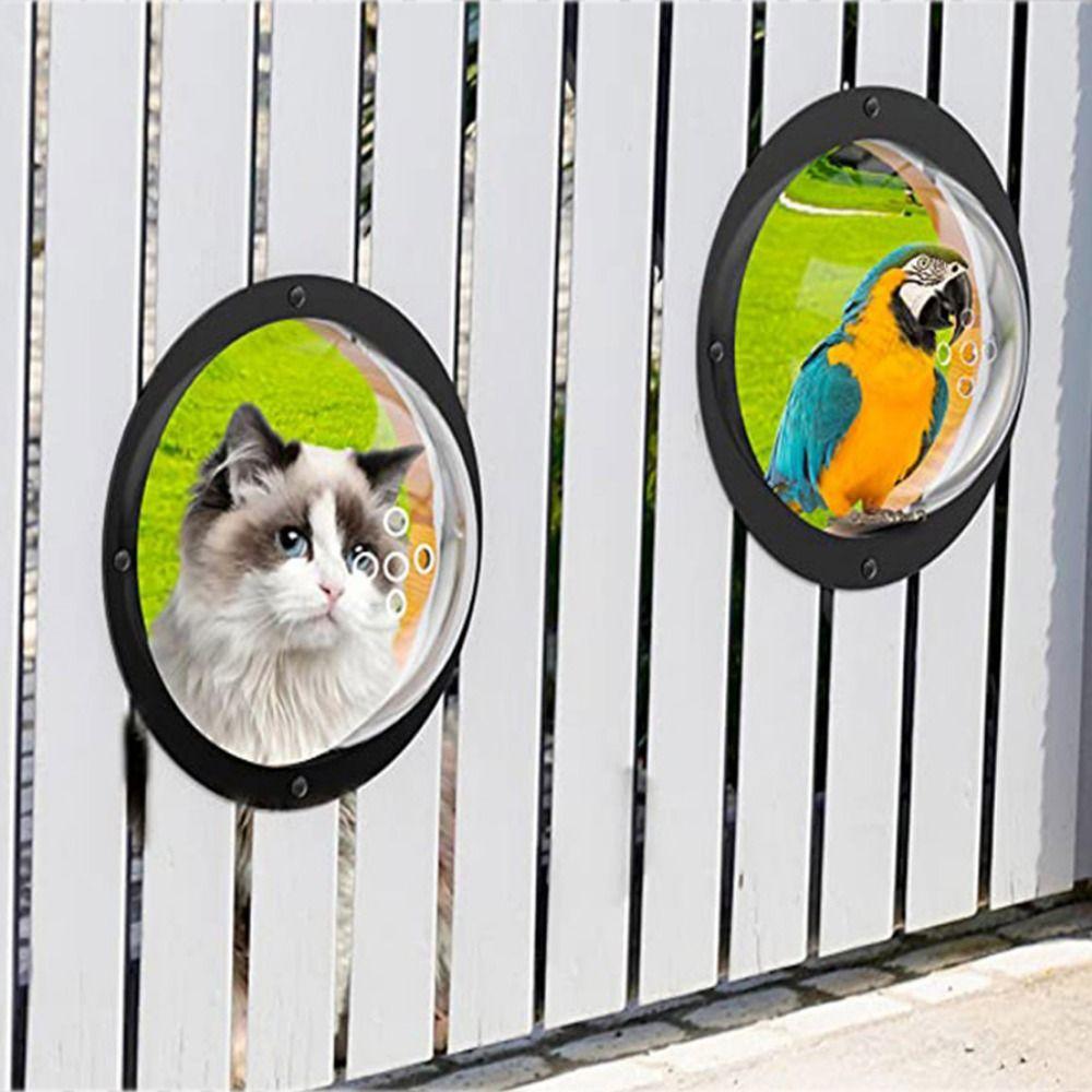 Acrylic Dog Fence Window Transparent Dog Window Practical Pet Peek Window  Kitten