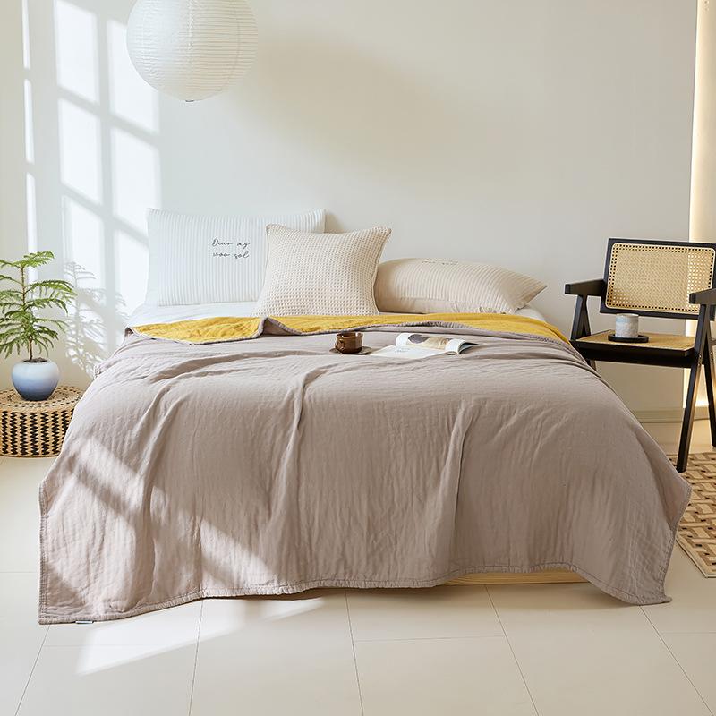 

Однотонный двухсторонний пододеяльник из чистого хлопка, одеяло, летнее прохладное одеяло, взрослое хлопковое одеяло для кондиционирования воздуха 200x230cm