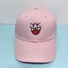 Cartoon Monster Embroidery Baseball Cap, Unisex Adjustable Cotton Dad Hat, Cute Summer Sun Hat For Daily Wear