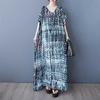 Women's Casual Retro Cotton and Linen Beach Dress