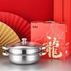 Stainless Steel 2-Tier Steamer & Hot Pot