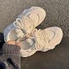 Thick-soled Heightening Daddy Shoes Women's Spring and Autumn Korean Version of The Fried Street Show Feet Small Casual Sports Shoes