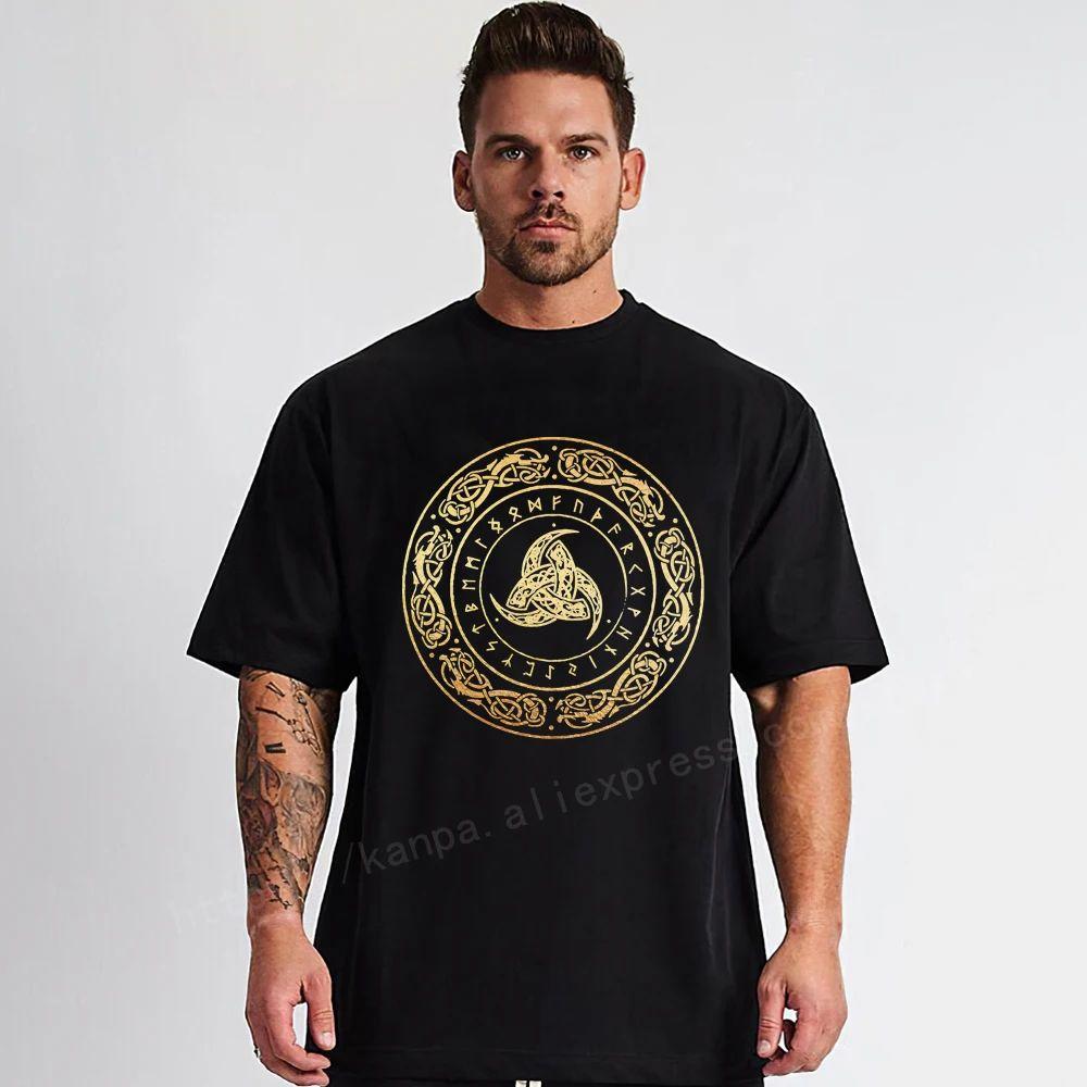 Men ODIN Vikingyins 5xl T Shirt Cotton Vintage Tall Tops Plus Size Tees Big Size Large Clothing TShirts Fashion
