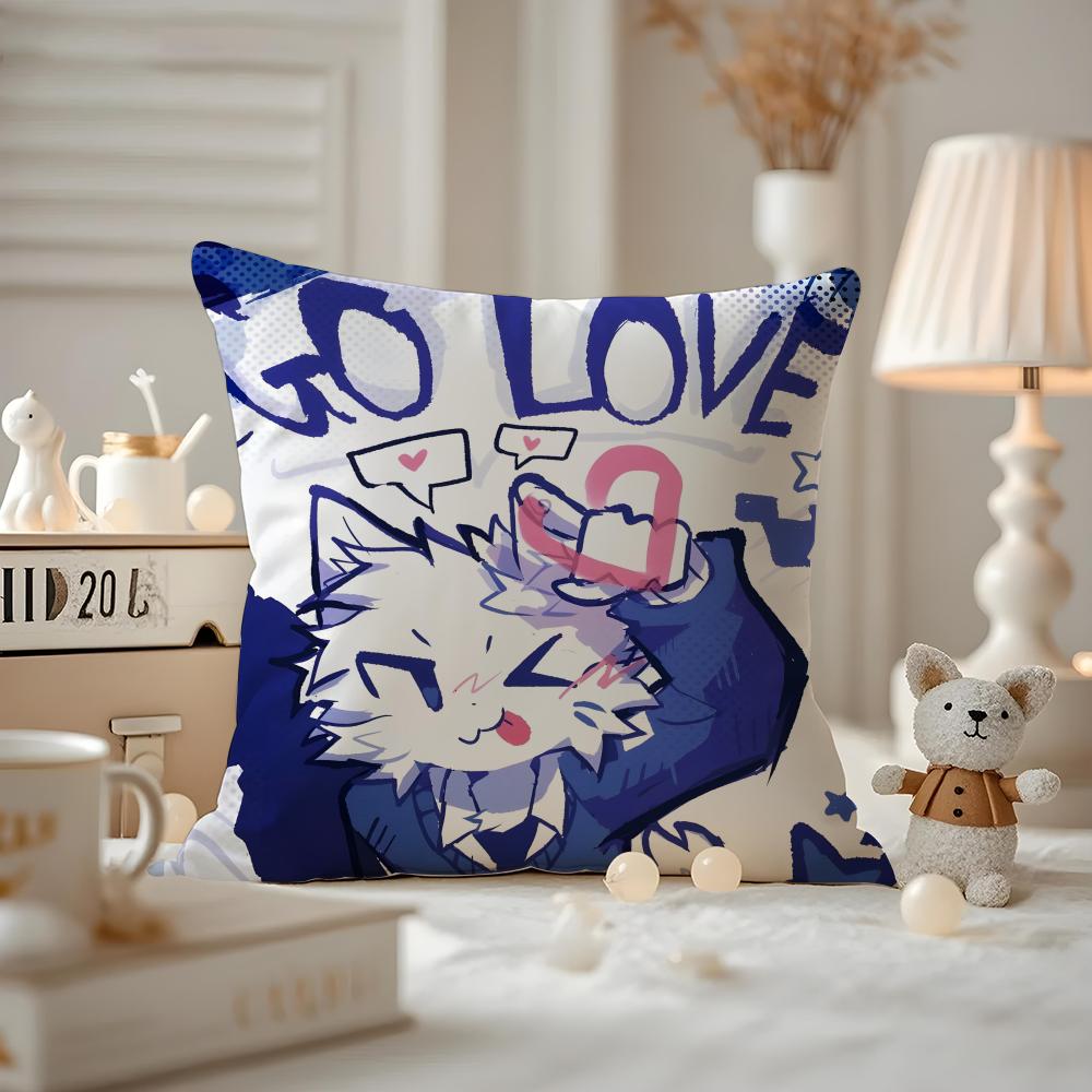 Boykisser Silly Cat Cushion Cover Pattern Printed Pillowcase For Living Room Sofa Cushion Cover & Bedroom Decor