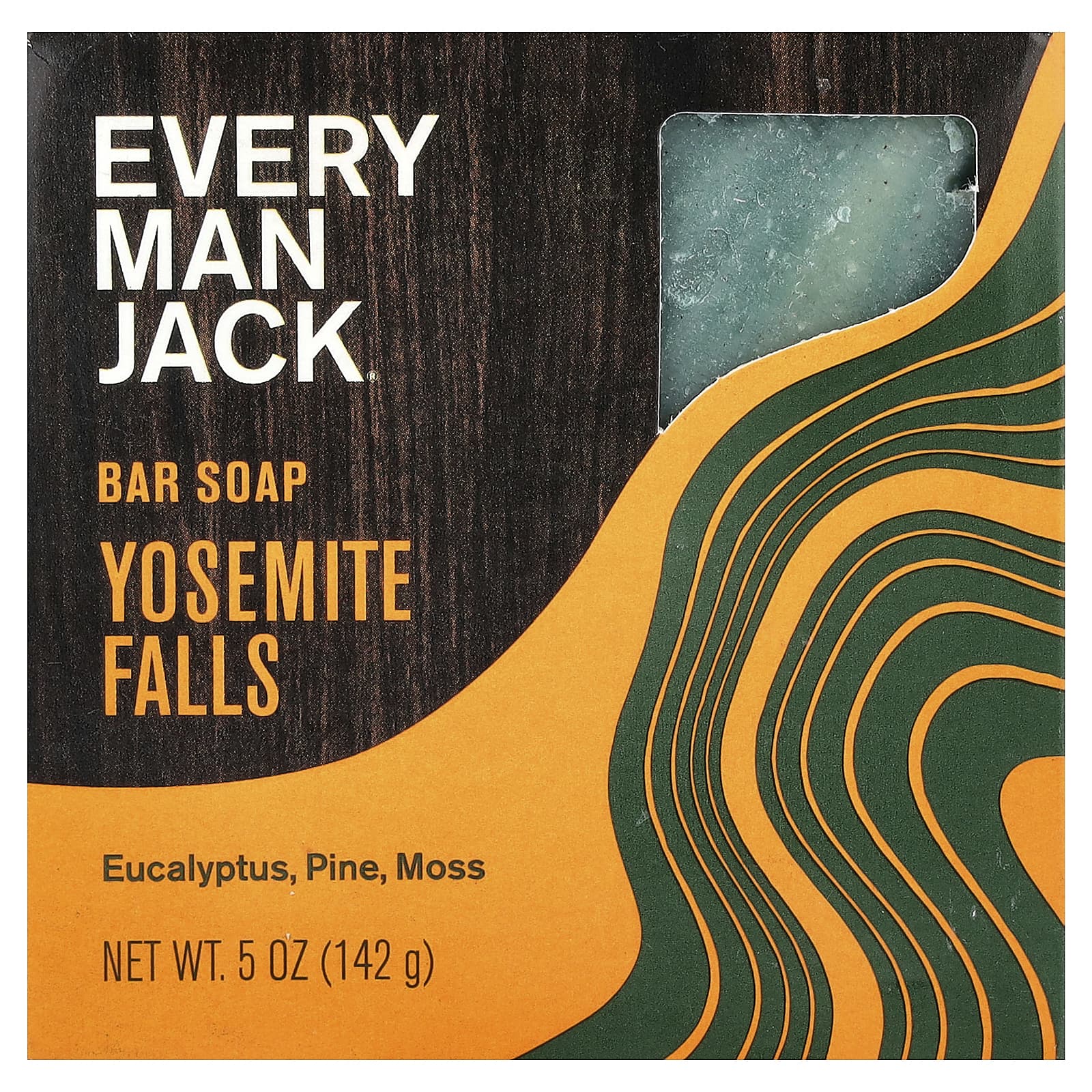 

Every Man Jack, Bar Soap, Yosemite Falls, 5 oz (142 g)