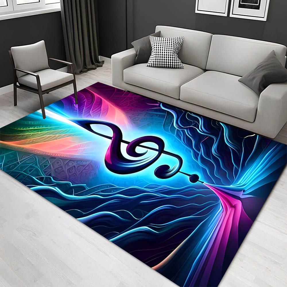 

1pc 1096537955Pattern Carpet, Area Rug For Living Room Bedroom Room Bed Chair Laundry Entryway Corridor Yard Non-slip Outdoor Camping Rug Fl 60cm by 90cm