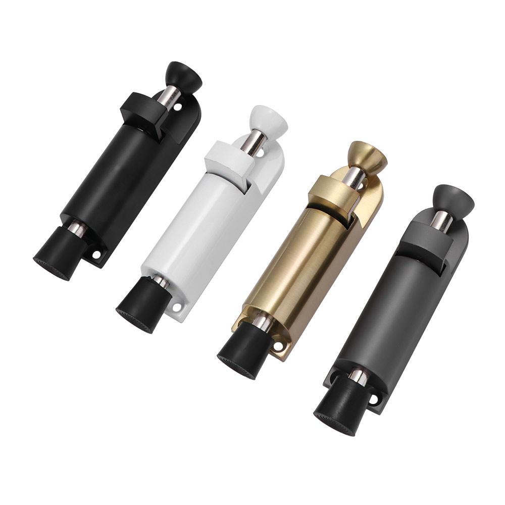 Spring Loaded Telescopic Door Stopper Door Bottom Seam Heavy Duty Door Holder Stop Adjustable Position Zinc Alloy