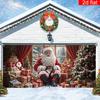 2D Flat Banner 1PC Multi-purpose Outdoor Holiday Decorations for Winter Santa Claus Christmas New Year and Carnival