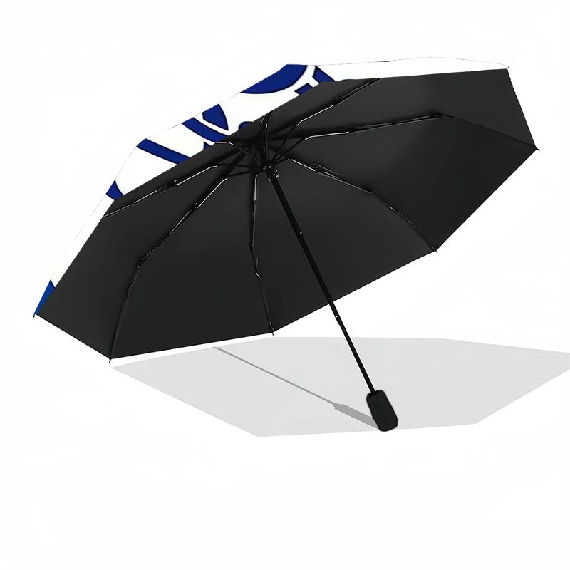 1pc Sturdy 8-Bone Auto Umbrella, Rangers FC Umbrella, Digital Printed, Foldable Umbrella for On-the-Go Outdoor Use