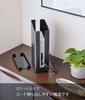 Yamazaki Jitsugyo 5751 Custodia per router sottile impilabile con coperchio, lunga, nera, circa. L9.7XP20.2XA30.2 (compreso il coperchio) cm Smart Può essere conservato