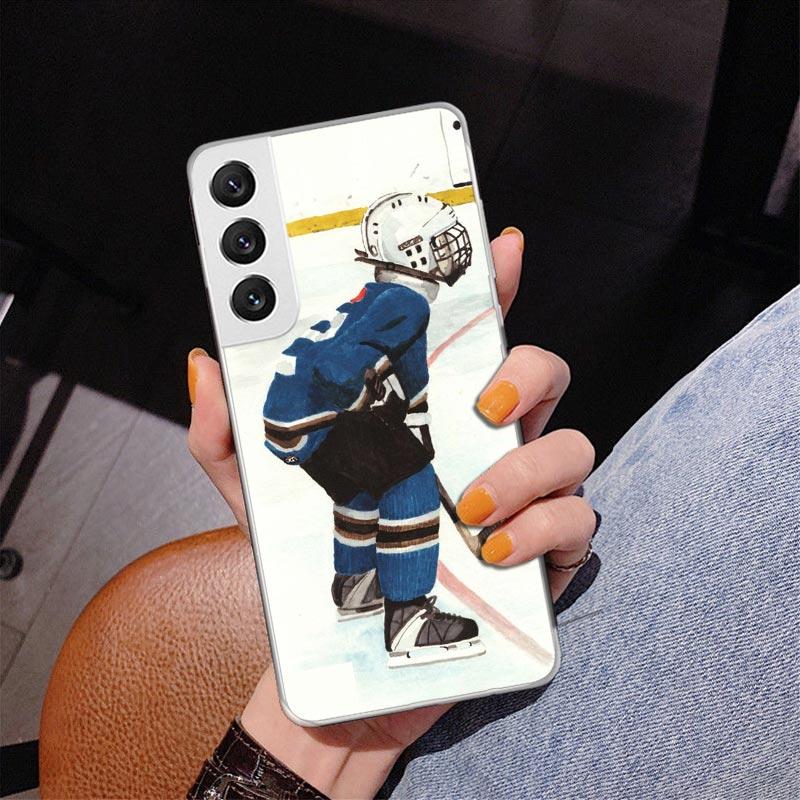 Ice Hockey Rink Sport Phone Case For Samsung Galaxy S24 S25 Edge S26 Ultra S23 S22 S21 Plus S20 FE + Personalized Print Cover Ga