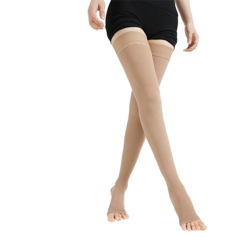 Class 3 Medical Compression Thigh-High Stockings for Men and Women - Varicose Vein Prevention and Leg Support