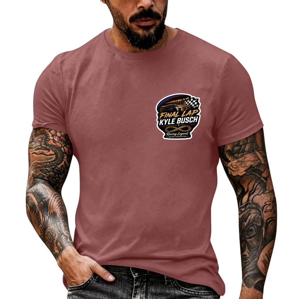 Men's Short Sleeve T Shirt Nascar Racing Inspired Graphic Tee Casual Summer Top Vintage Motorsport Enthusiast Shirt