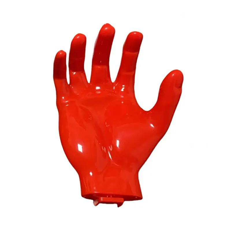 

Creative Headphone Storage Rack Palm-Shaped Punch-Free Traceless Hook Home Wall Storage Key Hook Wall Entrance Decoration красный