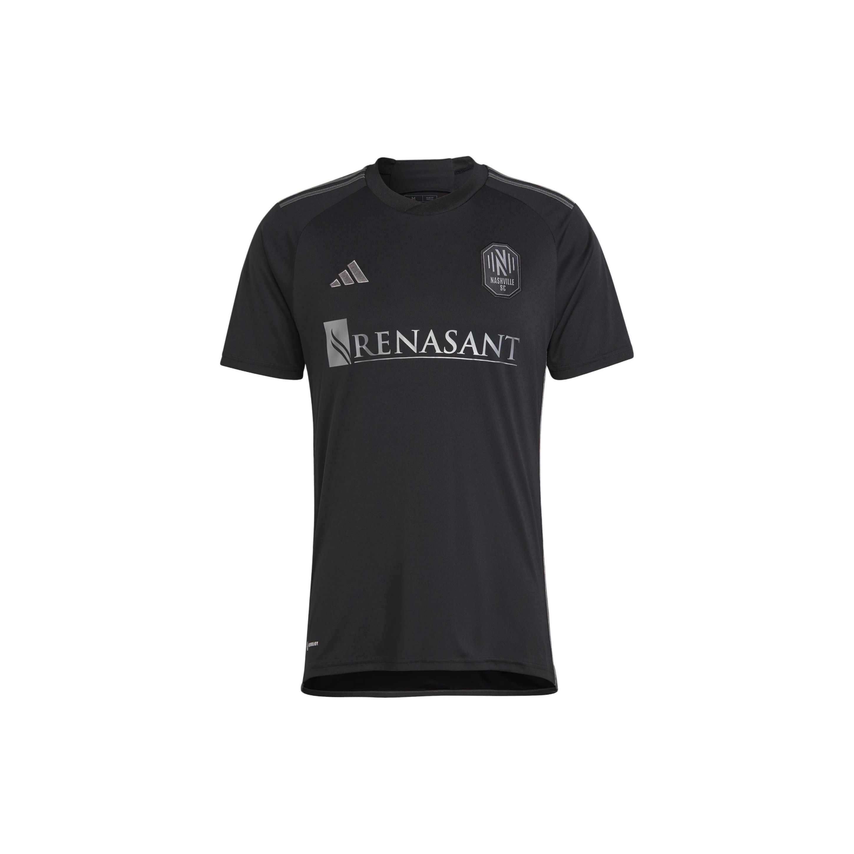 

adidas Nashville Sc 23/24 выездная майка черная мужская уличная IC9620 S