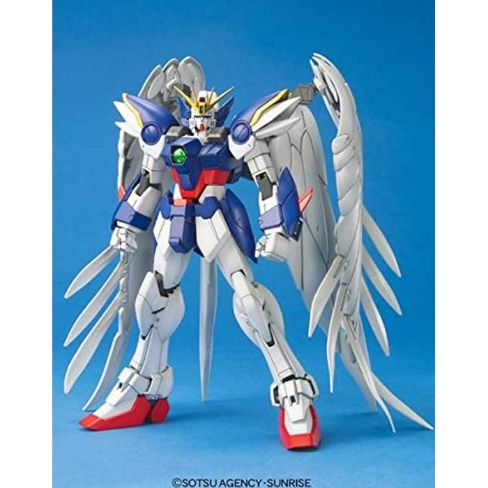 MG New Mobile Report Gundam Wing Wing Gundam Zero Custom (Endless Waltz Version) 1/100 Scale Color-Coded Plastic Model 20cm x 31cm x 11cm