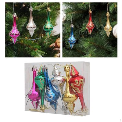 6x Christmas Tree Balls Ornaments Xmas Decor Embellishment Crafts Pendants for Festival Garland
