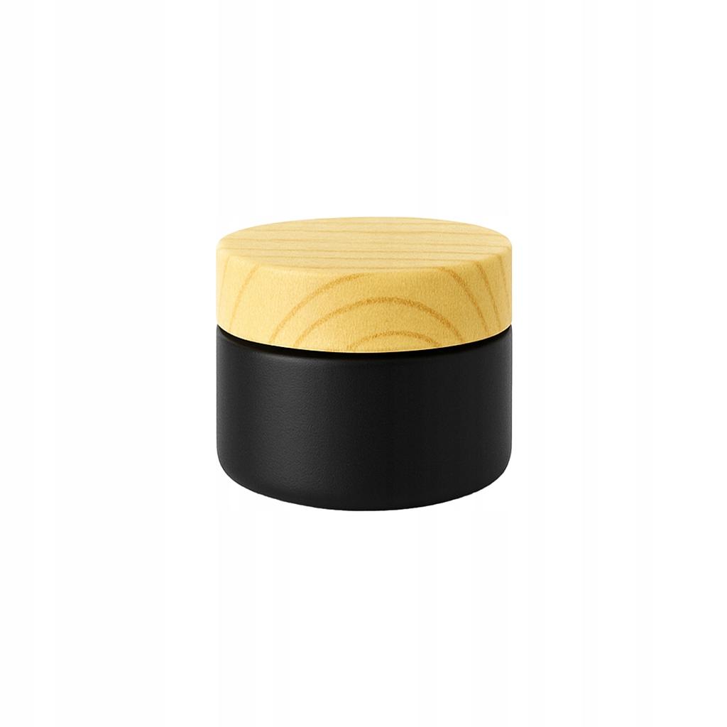 Jar Small Jar Black Matte Glass 10G For Cream Balm Cosmetics Ointment Gel