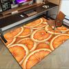 1pc Oranges Pattern Themed Rug for Home Decor, Non-slip Office Carpet, Chair mat, Outdoor Mat, Christmas and Halloween gifts-0731160