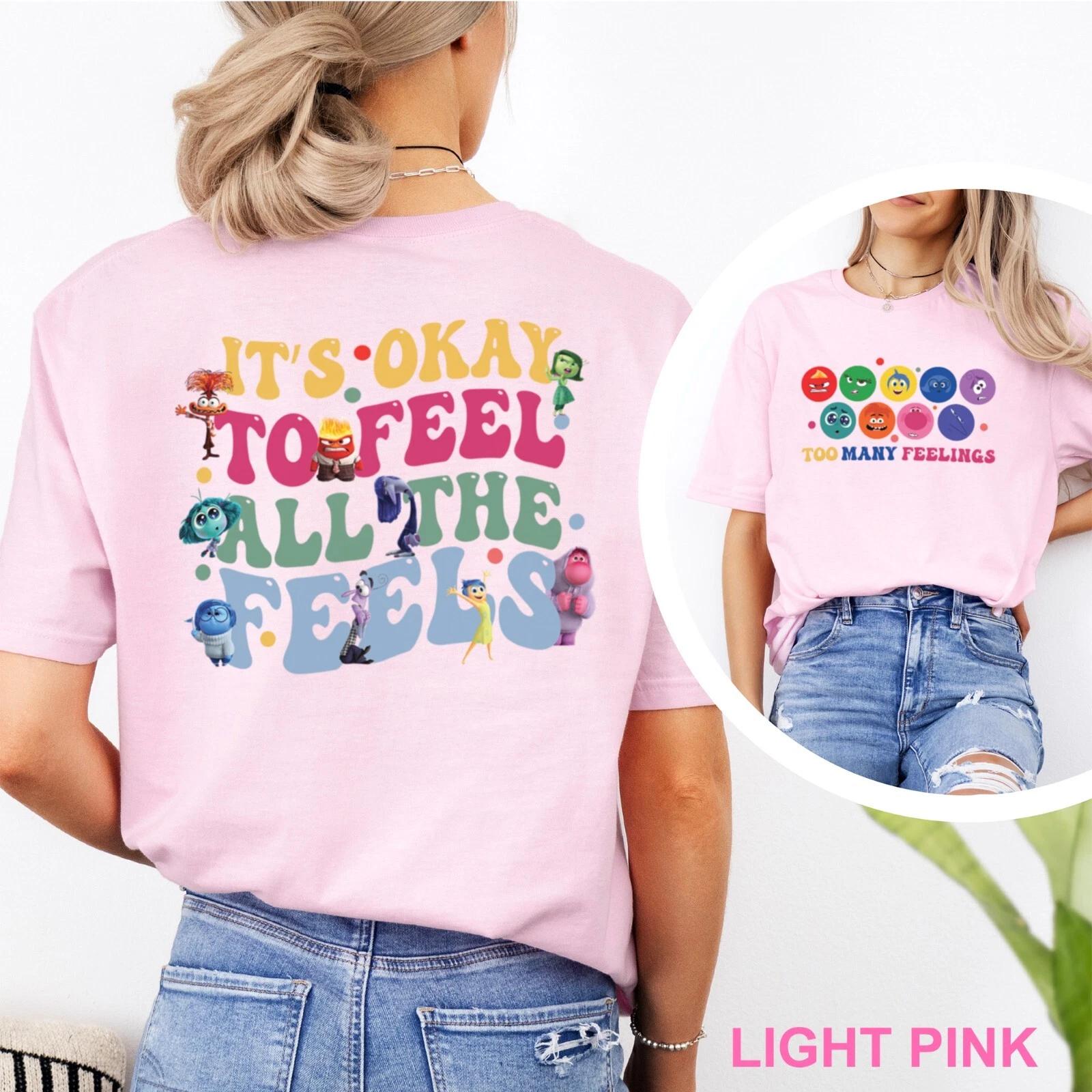 Inside Out It S Ok To Feel All The Feels Shirt, Anger Anxiety Disgust Env 202005 4XL