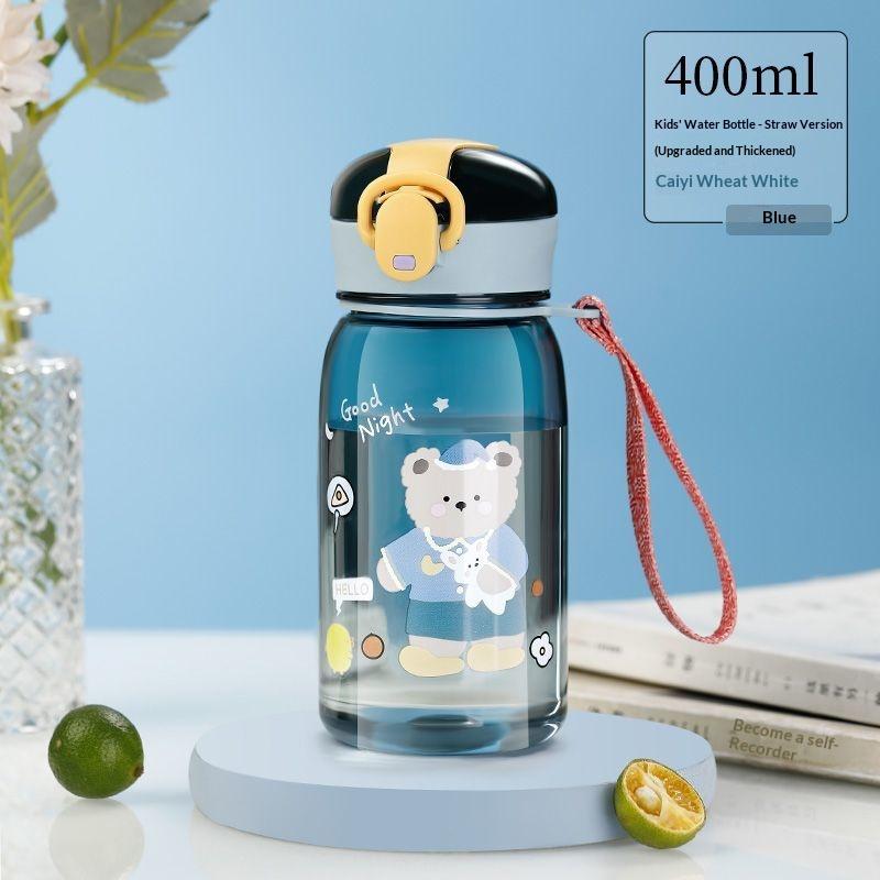 Gianxi Children'S Water Cup  Women'S Summer  Portable Water Kettle  Men'S Cute Straw Cup  School Specific Plastic Cup