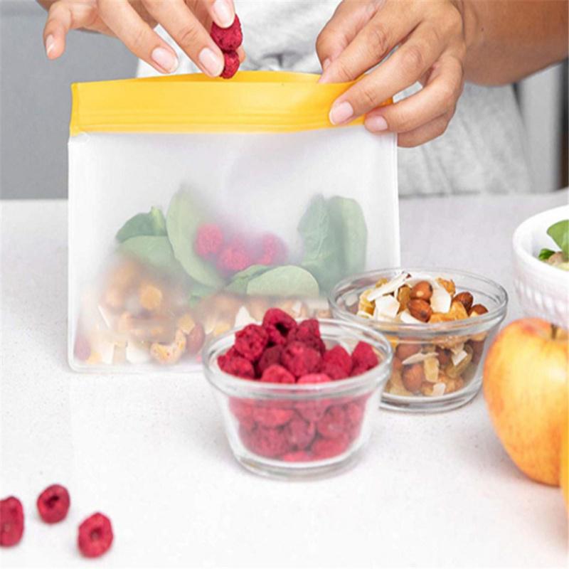 PEVA  Food Storage Bag Refrigerator Storage  Container Kitchen Accessories