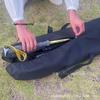 Waterproof Oxford Cloth Fishing Gear Bag: Outdoor Handbag for Rods, Reels, Lures, and Tent Storage.