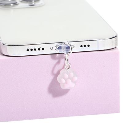 Phone Dust Plug Аксесуар для телефону Cute Cat Claw Аксесуар для підвіски для Iphone Type-C Інтерфейс зарядки